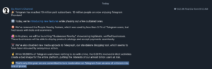 Telegram Founder Pavel Durov Announcement 